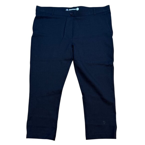 Betabrand 2XL Black Cropped Stretch Pants Nylon & Elastane - Picture 1 of 7